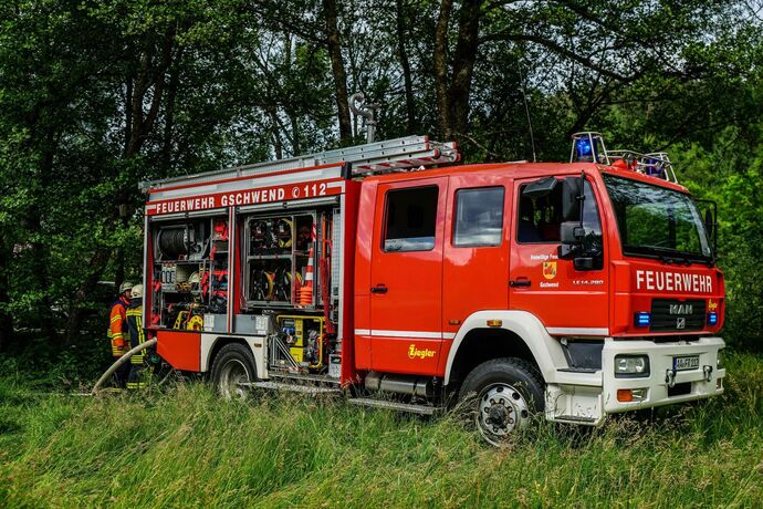 Ruppertshofen: Saegewerk in Vollbrand