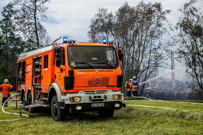 Ruppertshofen: Saegewerk in Vollbrand