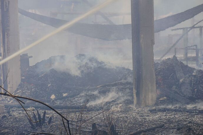 Ruppertshofen: Saegewerk in Vollbrand