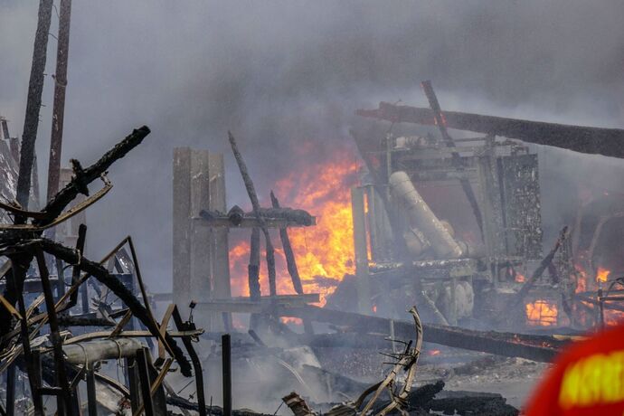 Ruppertshofen: Saegewerk in Vollbrand