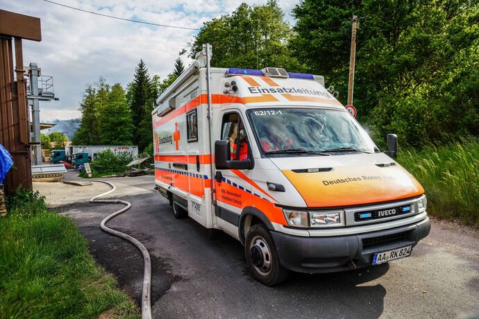 Ruppertshofen: Saegewerk in Vollbrand