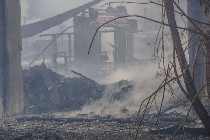 Ruppertshofen: Saegewerk in Vollbrand