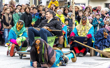 Bürgermeister Ahrens in Hexenhand, Rudersberg, 8.2.2024.