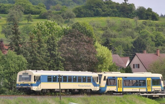 Wieslauftalbahn Schorndorf-Rudersberg NE81 und RS1 Wieslauftalba