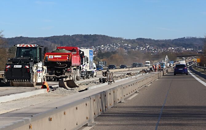 Stau und Bau auf der B29