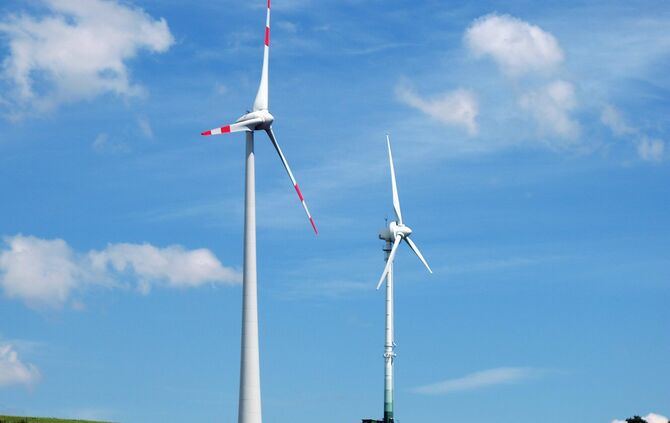 Windräder Windrad Bei Nechen in Deutschlands Osten