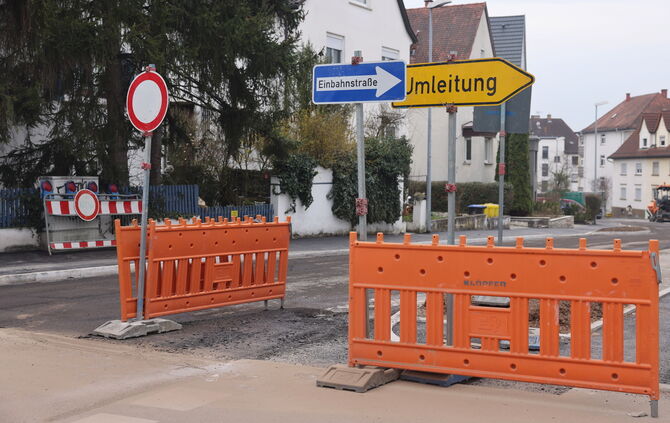 Baustelle Ludwigsburger Straße