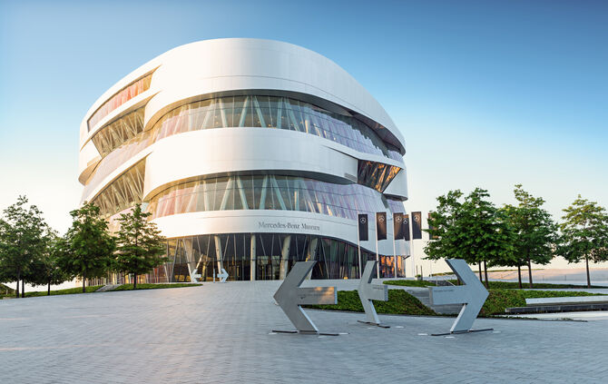 Außenaufnahmen Mercedes-Benz Museum