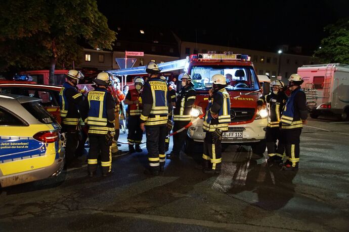 Ludwigsburg: Ausgedehnter Dachstuhlbrand in der Innenstadt
