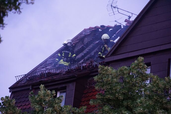 Ludwigsburg: Ausgedehnter Dachstuhlbrand in der Innenstadt