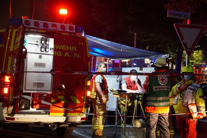 Ludwigsburg: Ausgedehnter Dachstuhlbrand in der Innenstadt