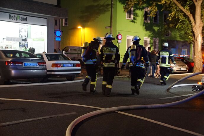 Ludwigsburg: Ausgedehnter Dachstuhlbrand in der Innenstadt