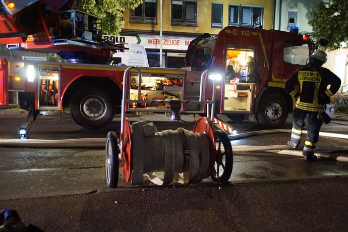 Ludwigsburg: Ausgedehnter Dachstuhlbrand in der Innenstadt