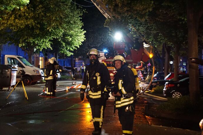 Ludwigsburg: Ausgedehnter Dachstuhlbrand in der Innenstadt
