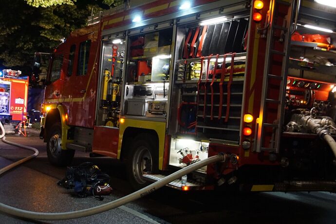 Ludwigsburg: Ausgedehnter Dachstuhlbrand in der Innenstadt