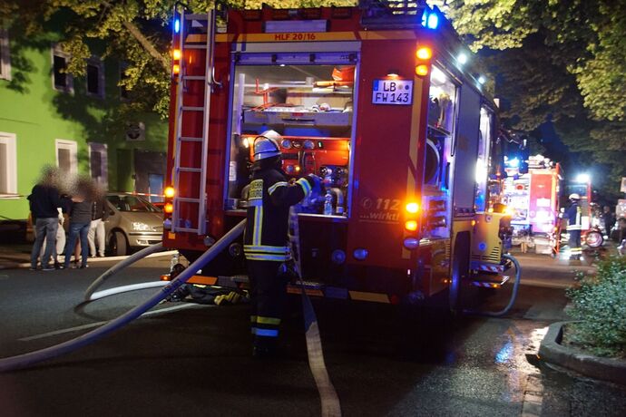 Ludwigsburg: Ausgedehnter Dachstuhlbrand in der Innenstadt