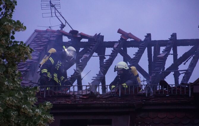 Dachstuhlbrand Ludwigsburg