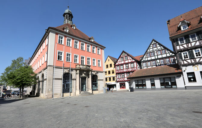 Schorndorf Rathaus Marktplatz Symbol Symbolfoto