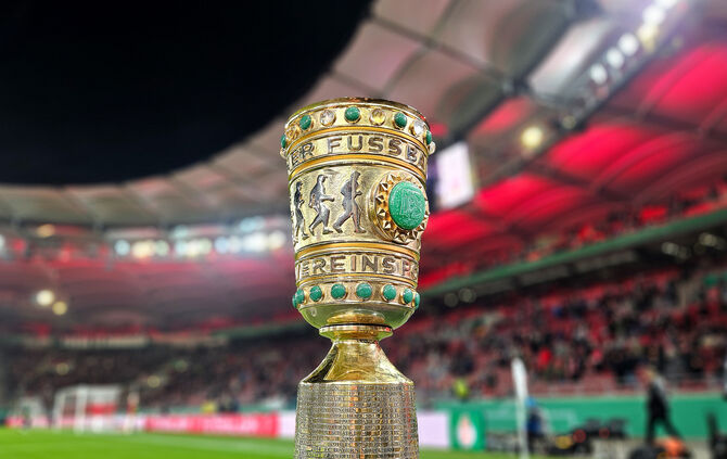 Fussball DFB Pokal VfB Stuttgart vs. FC Augsburg