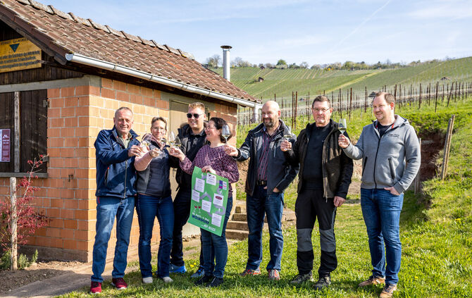 Wengerter, die beim Weinstadt-Weindorf 2025 mitmachen, 10.04.2025.