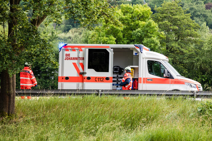 Schwerer Unfal, B29, Remshalden-Geradstetten Richtung Stuttgart, 07.06.2020.