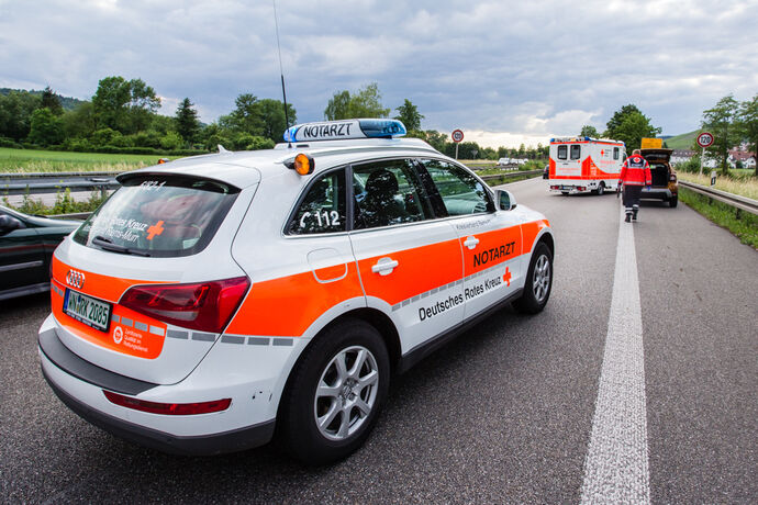 Schwerer Unfal, B29, Remshalden-Geradstetten Richtung Stuttgart, 07.06.2020.