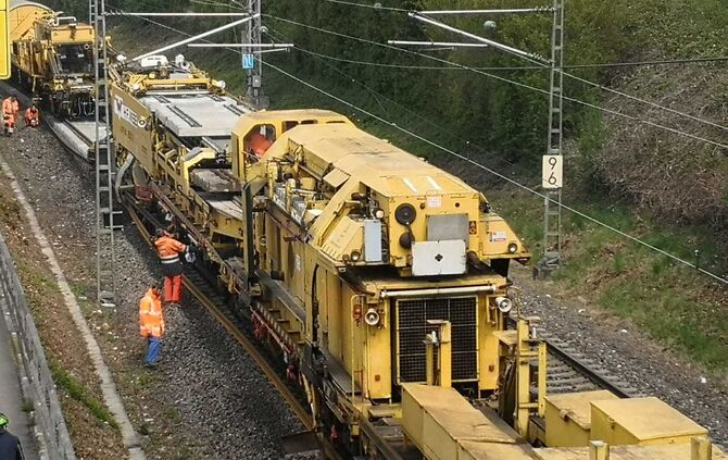 Gleisbauarbeiten zwischen Grunbach und Waiblingen am Sonntag (14.4.2019)_0