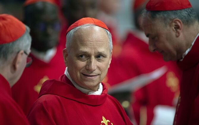 ITALY - CARDINAL BALDASSARE REINA CELABRATES A ,ASS ON THE THIRD OF NINE DAYS OF MOURNING FOR LATE POPE FRANCIS IN ST PETER'S BA