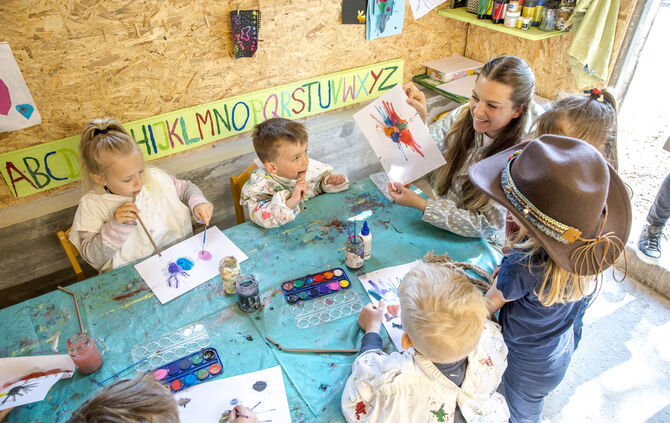 Werkstatt der Bauernhofkita am Zillhardtshof, Waiblingen-Hohenacker, 13.05.2025.