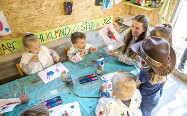 Werkstatt der Bauernhofkita am Zillhardtshof, Waiblingen-Hohenacker, 13.05.2025.