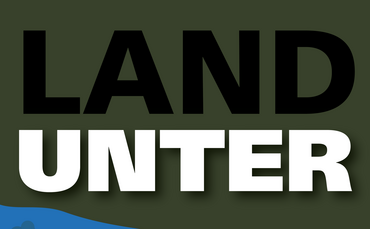 logo land unter quadratisch quadrat podcast hochwasser