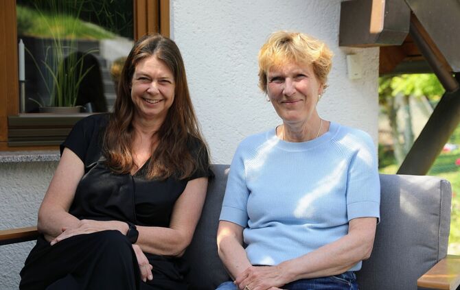 Vorstand der Landfrauen Bittenfeld: Katrin Panten und Gerda Stadler.