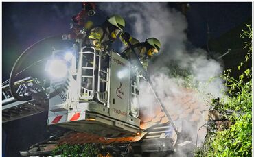 Feuer in Fellbach