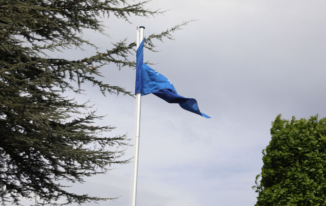 wind sturm wetter Böe sturmwarnung Fahne symbol symbolbild symbolfoto