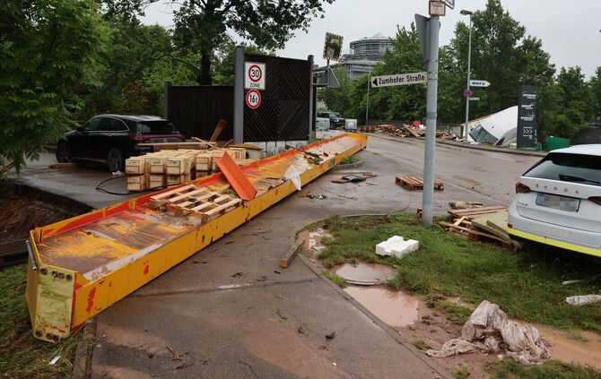 Stahlträger Hochwasser