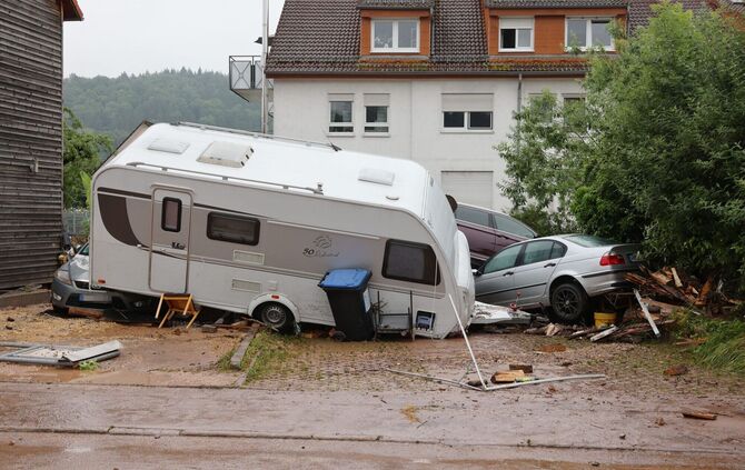 Miedelsbach Hochwasser