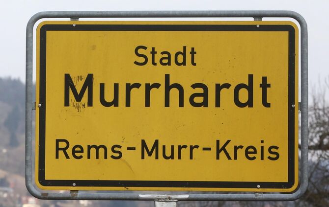 ortsschild Murrhardt symbol Symbolbild symbolfoto