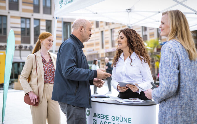 infostand Usnere Grüne Glasfaser