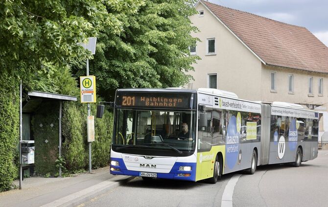 Der Bus 201 in Bittenfeld.