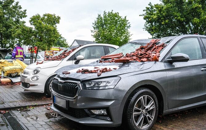 Nach dem Unwetter in Baden-Württemberg - Donaustetten