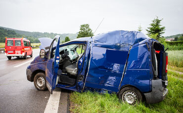 Schwerer Unfall, B29, AS Winterbach Richtung Stuttgart, 14.06.2020.