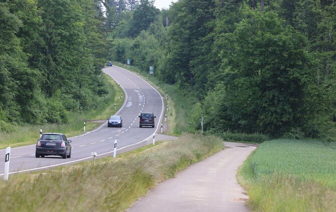 Radwegende Hohengeren Richtung Winterbach