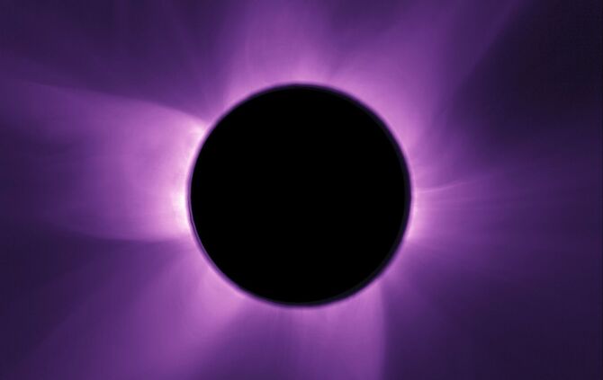 Esa-Satellitenpaar zeigt künstliche Sonnenfinsternis