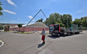 Aufbau Heimatfest