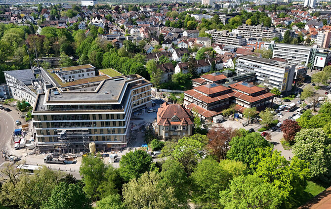 luftbild Erweiterungsbau Landratsamt