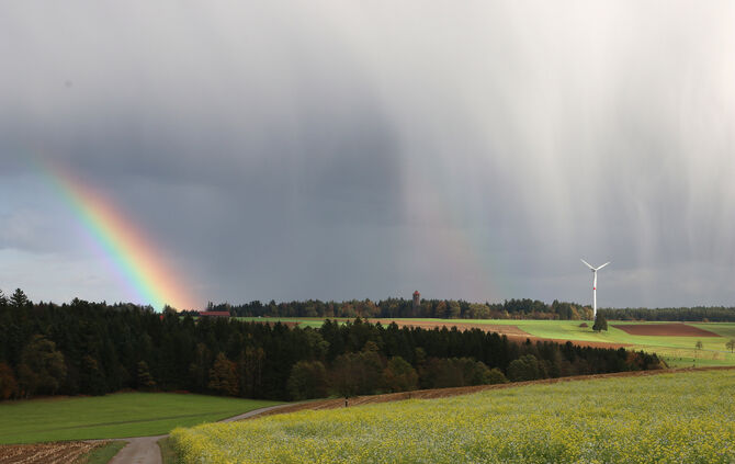 regenbogen windrad