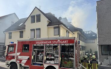 Dachstuhlbrand Botnang Stuttgart