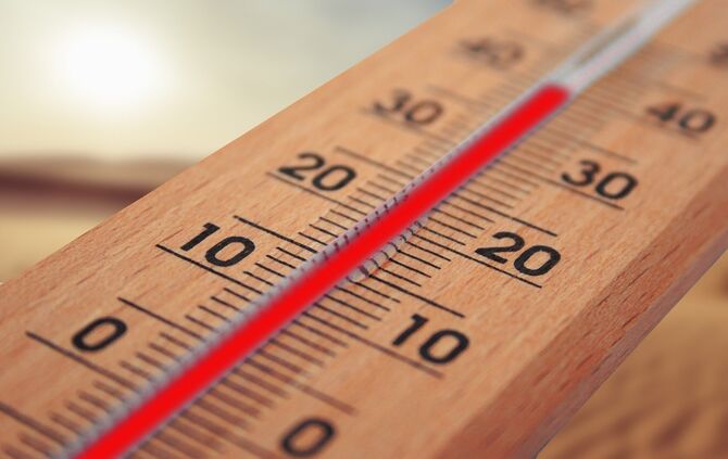 Thermometer Hitze Sommer Symbol