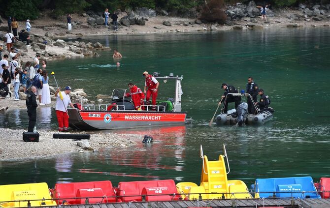 Nach dem Badeunfall auf dem Eibsee mit zwei Vermissten