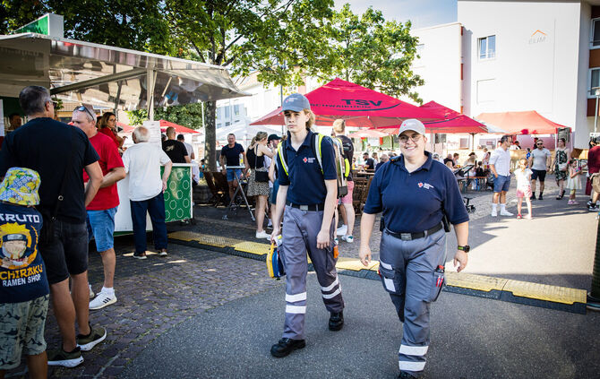 DRK Ortsverein beim Schwaikheimer Fleckenfest 2025.